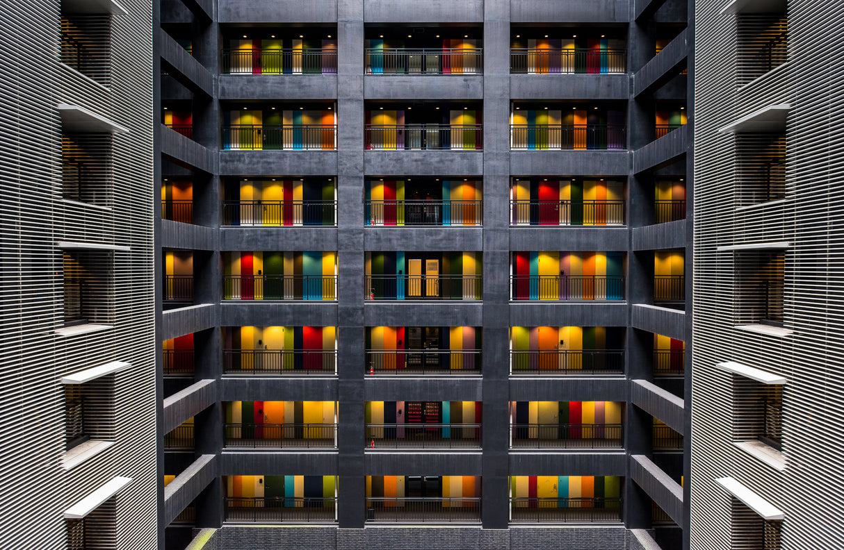 The colored doors Poster och Canvastavla