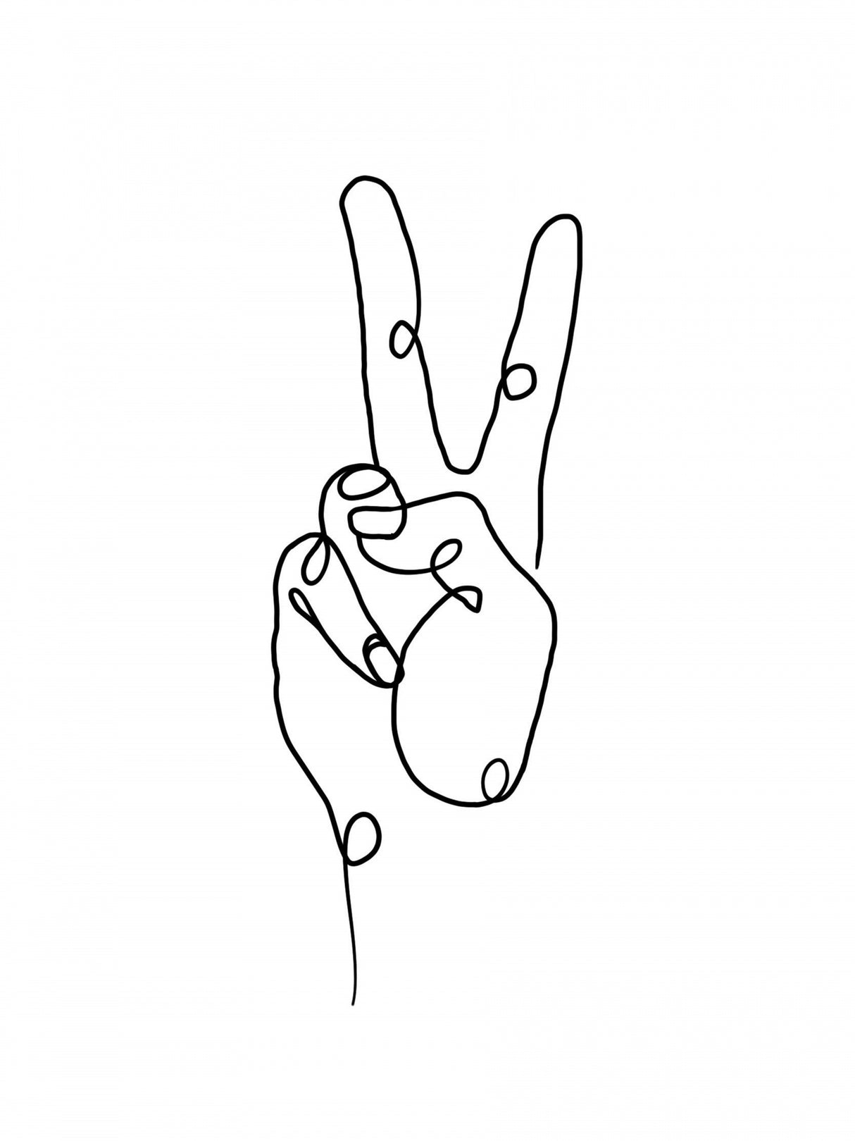 Peace and Love Always Poster och Canvastavla