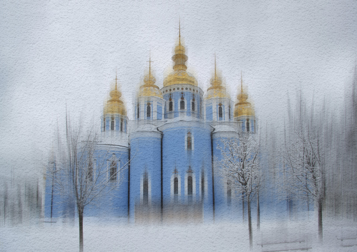 St. Michael's Golden-Domed Monastery Poster och Canvastavla