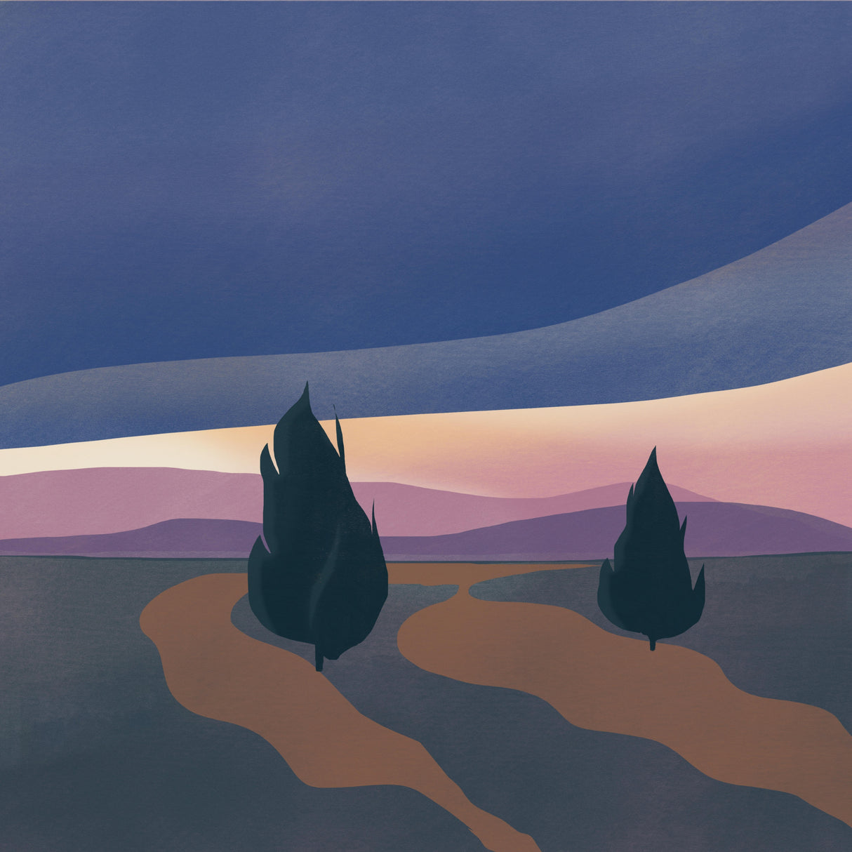 Heavy Evening Cloud Poster och Canvastavla