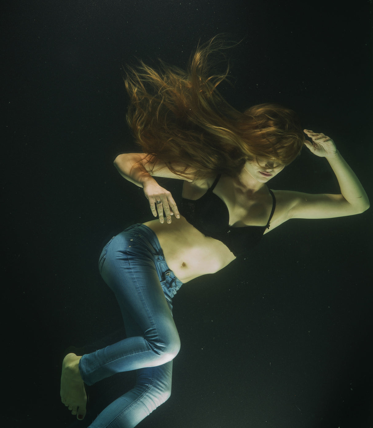 underwater artistic portrait shooting Poster och Canvastavla