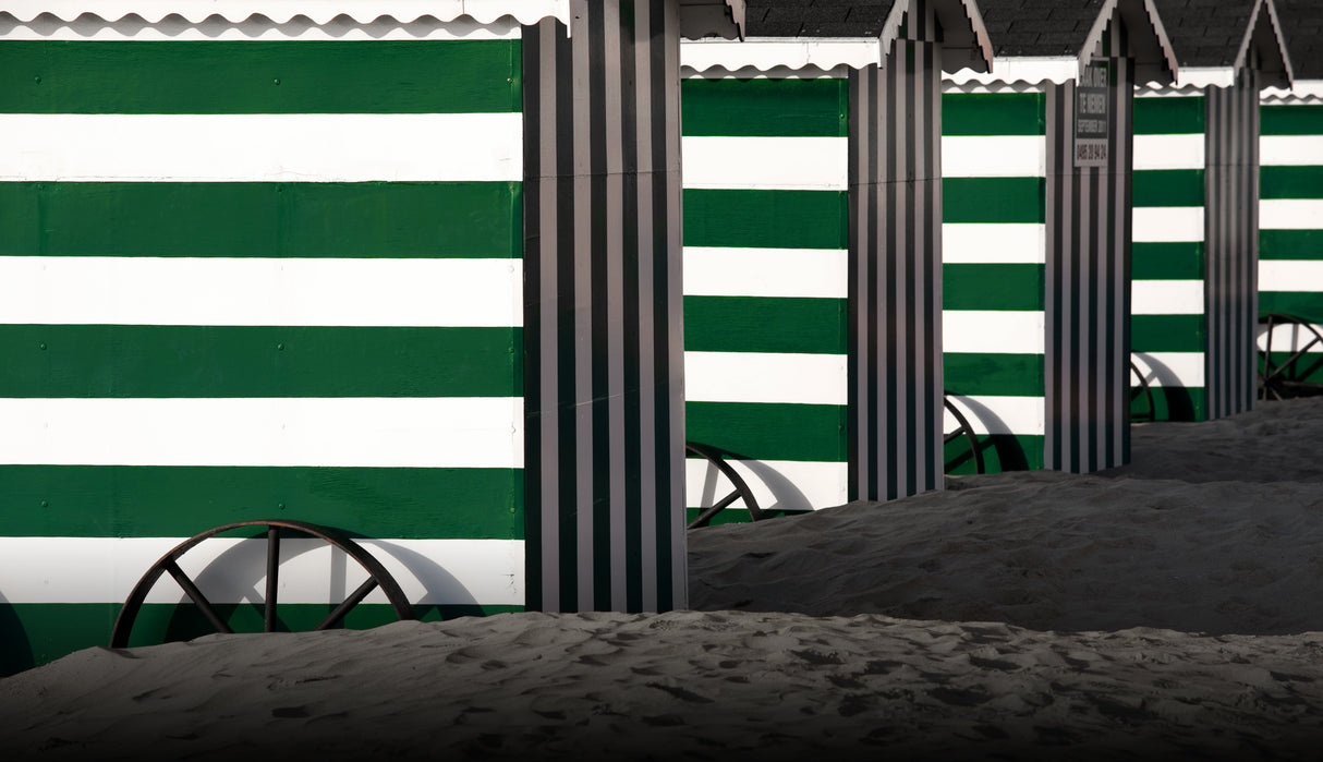 Cabins at the beach Poster och Canvastavla