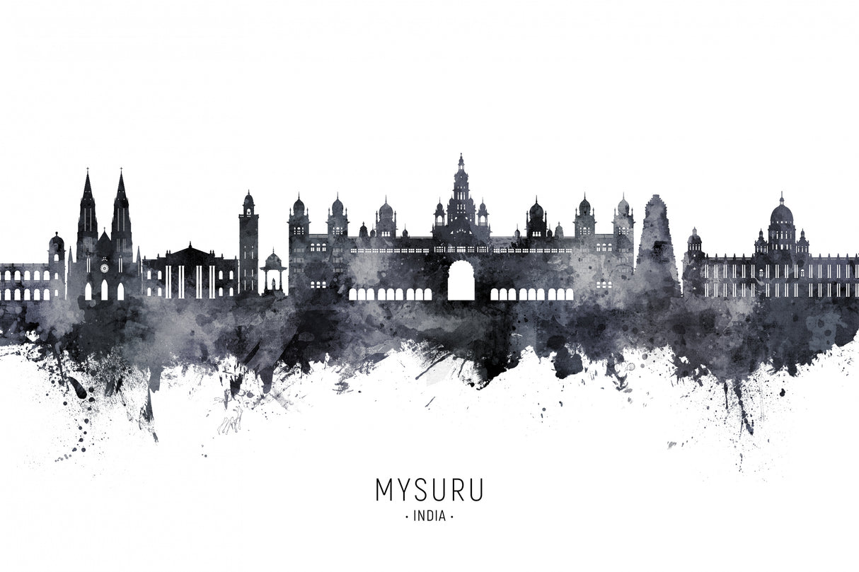 Mysuru Skyline India Poster och Canvastavla