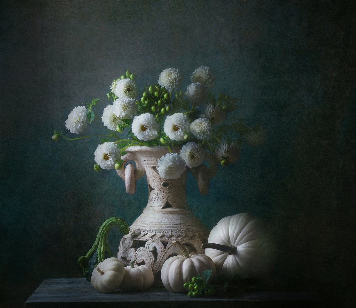 White Autumn Poster och Canvastavla