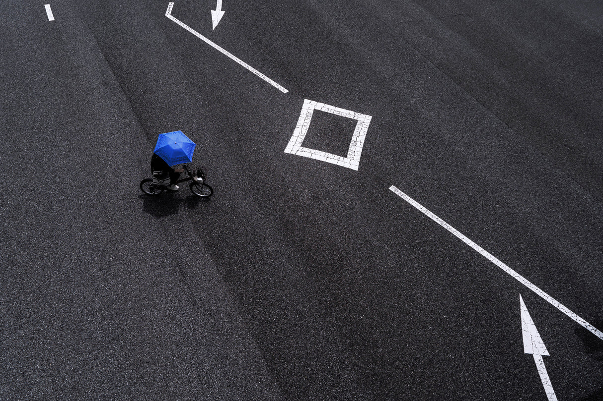 A blue parasol Poster och Canvastavla