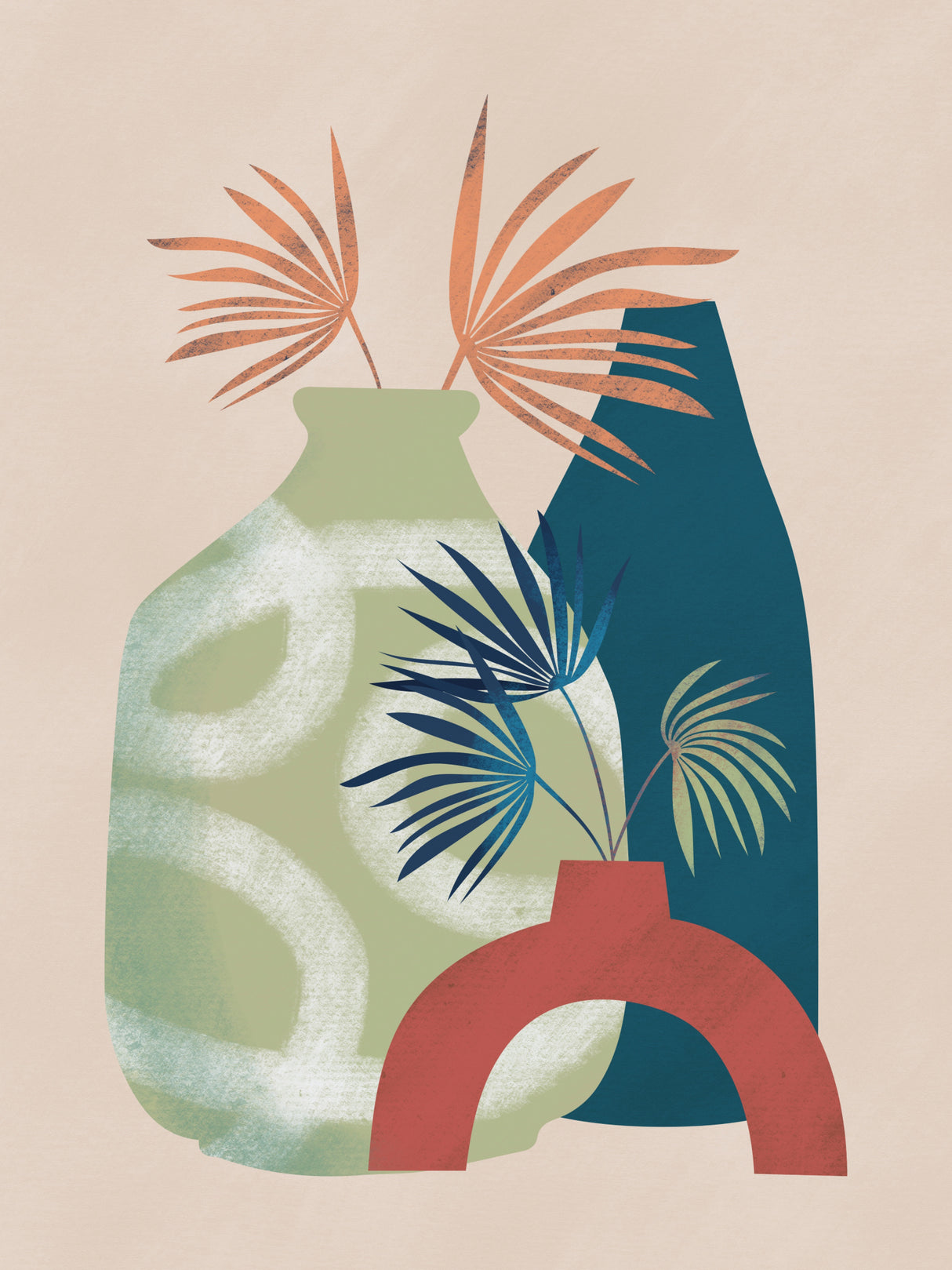 Still Life With Patterned Vase Poster och Canvastavla