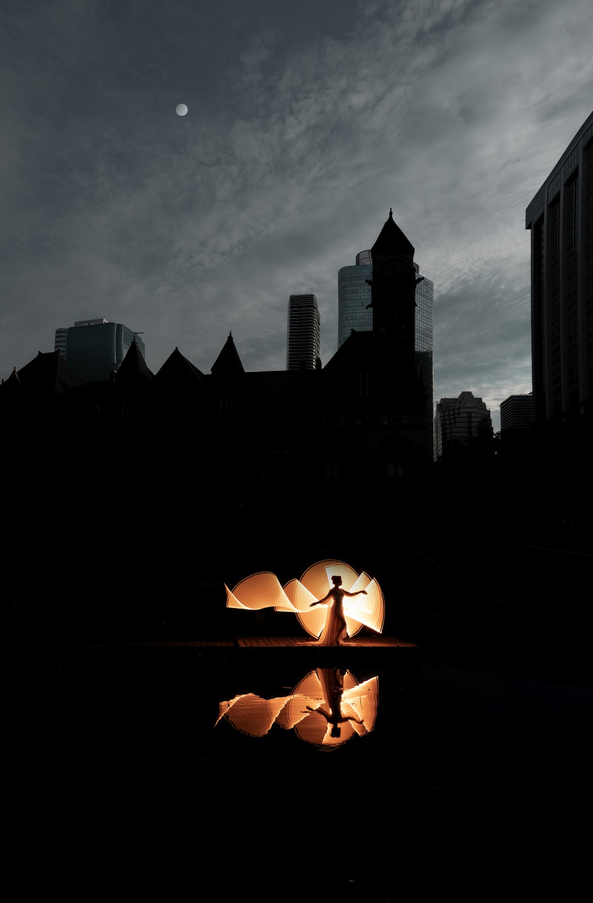Light painting Poster och Canvastavla