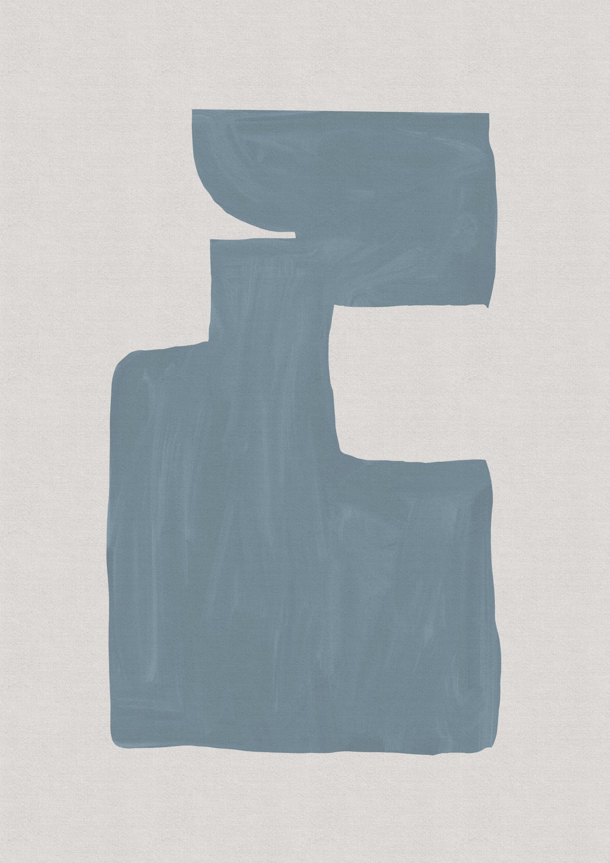 Mid Century Blue III Poster och Canvastavla