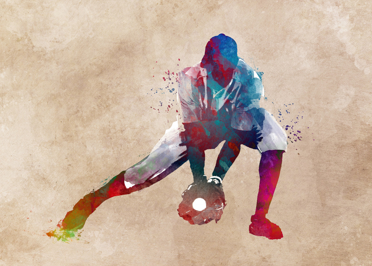 Baseball Sport Art 3 Poster och Canvastavla