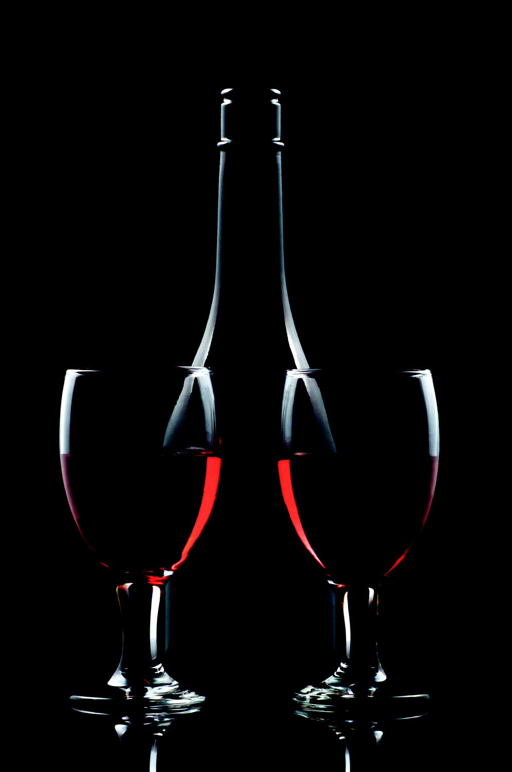 two red wine in the glasses Poster och Canvastavla