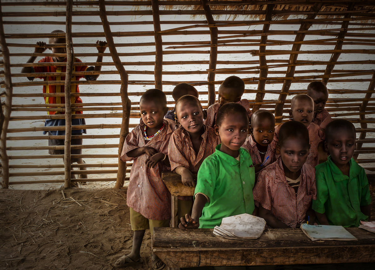 Masai children school Poster och Canvastavla