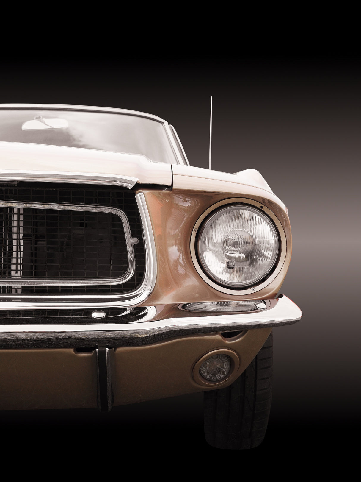 American classic car Mustang Coupe 1968 Poster och Canvastavla