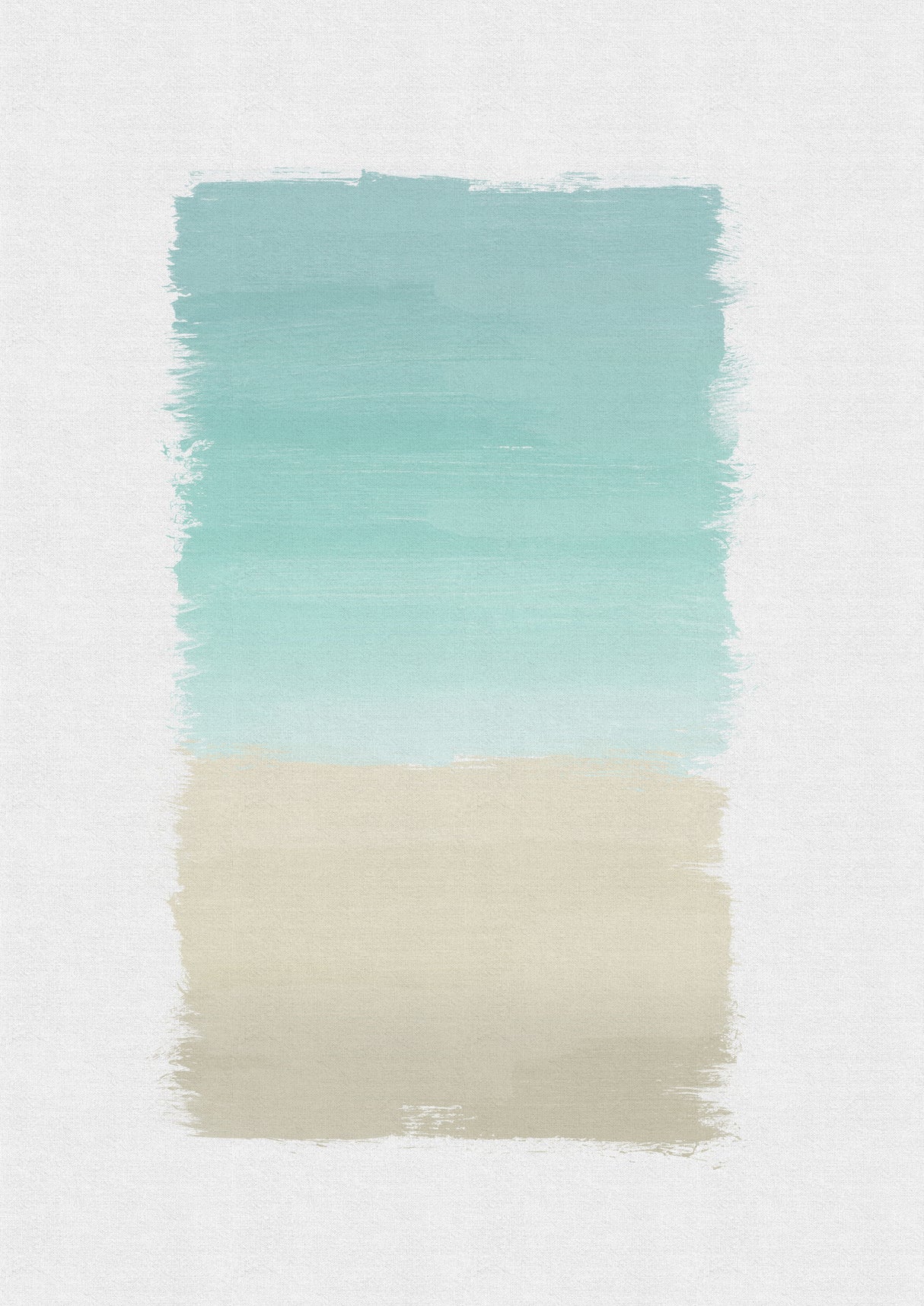 Turquoise Abstract Poster och Canvastavla