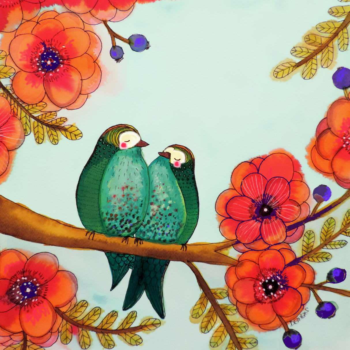 Feather Bellies Poster och Canvastavla