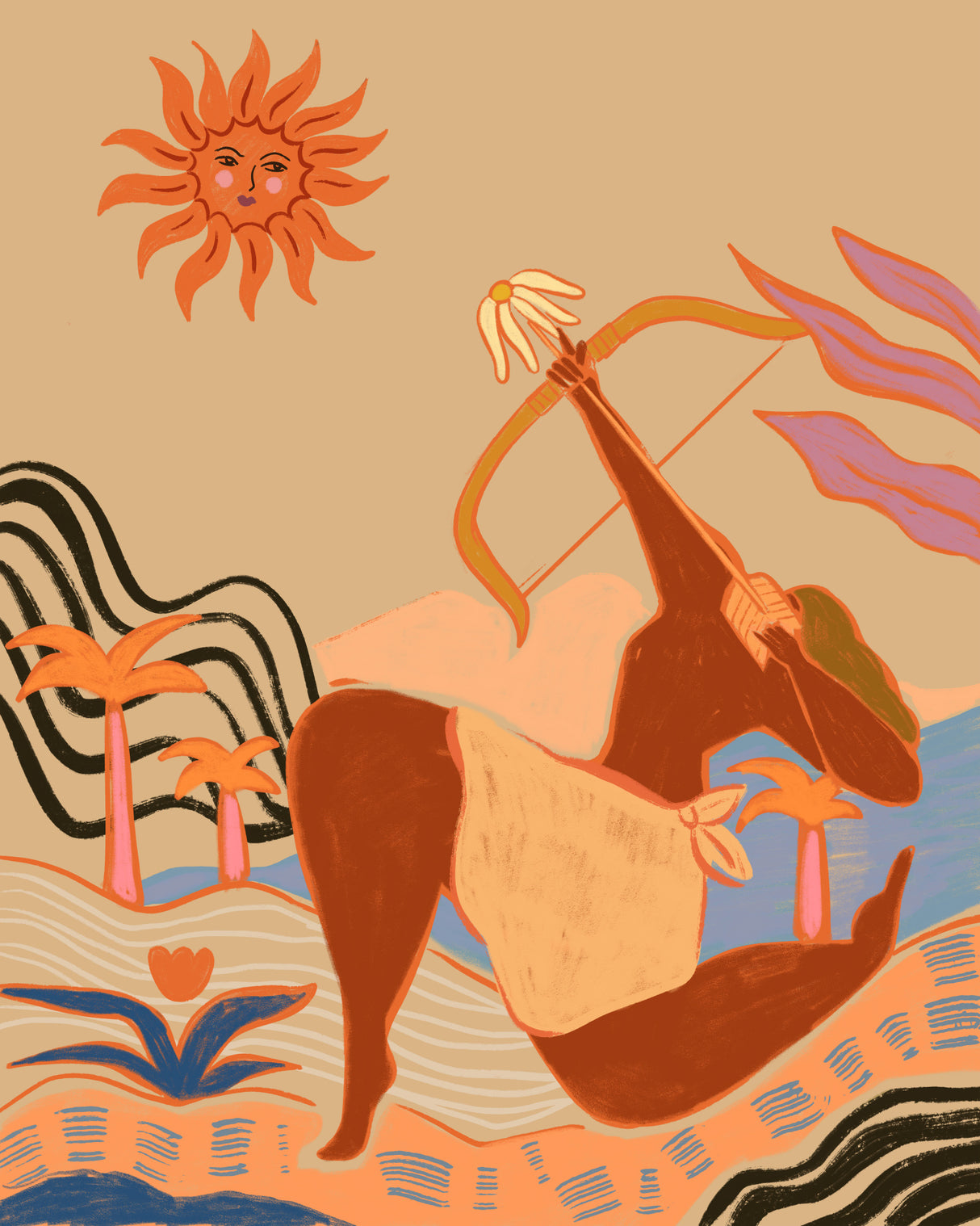 Bow And Arrow Poster och Canvastavla