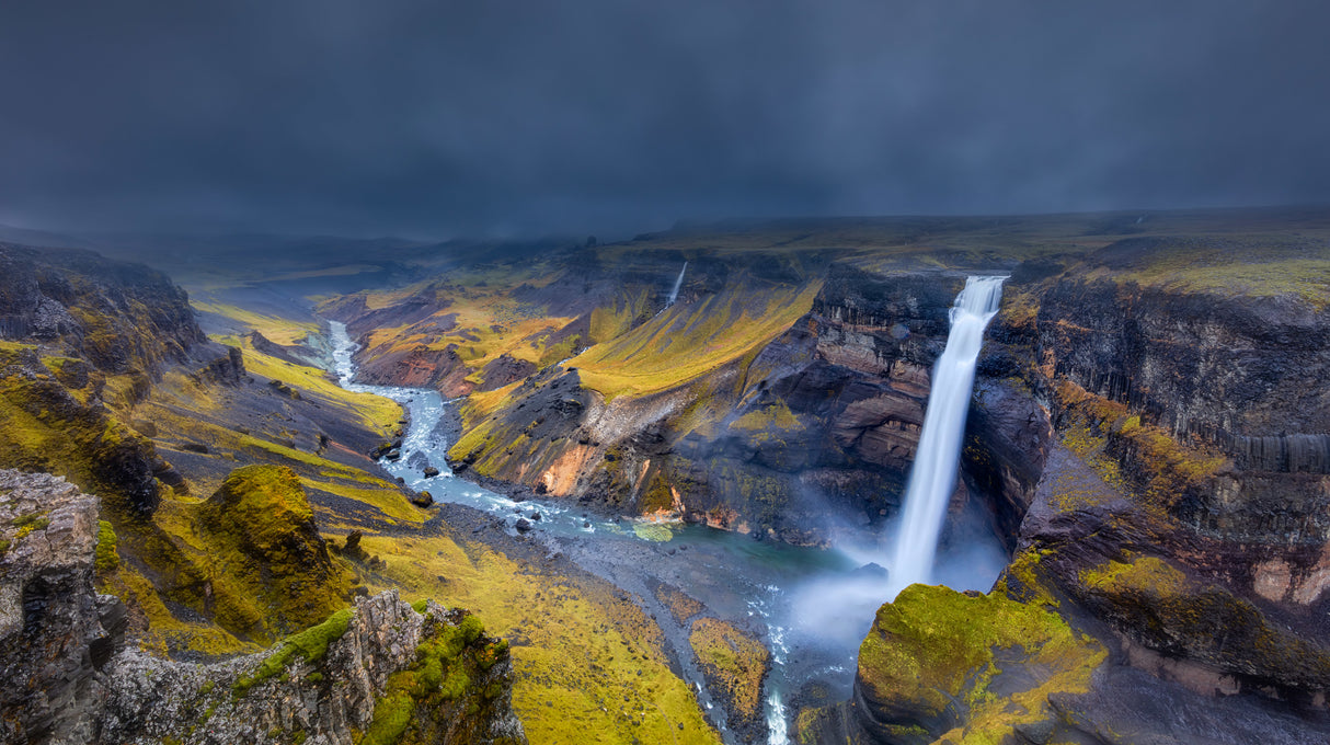 Iceland Waterfall Poster och Canvastavla