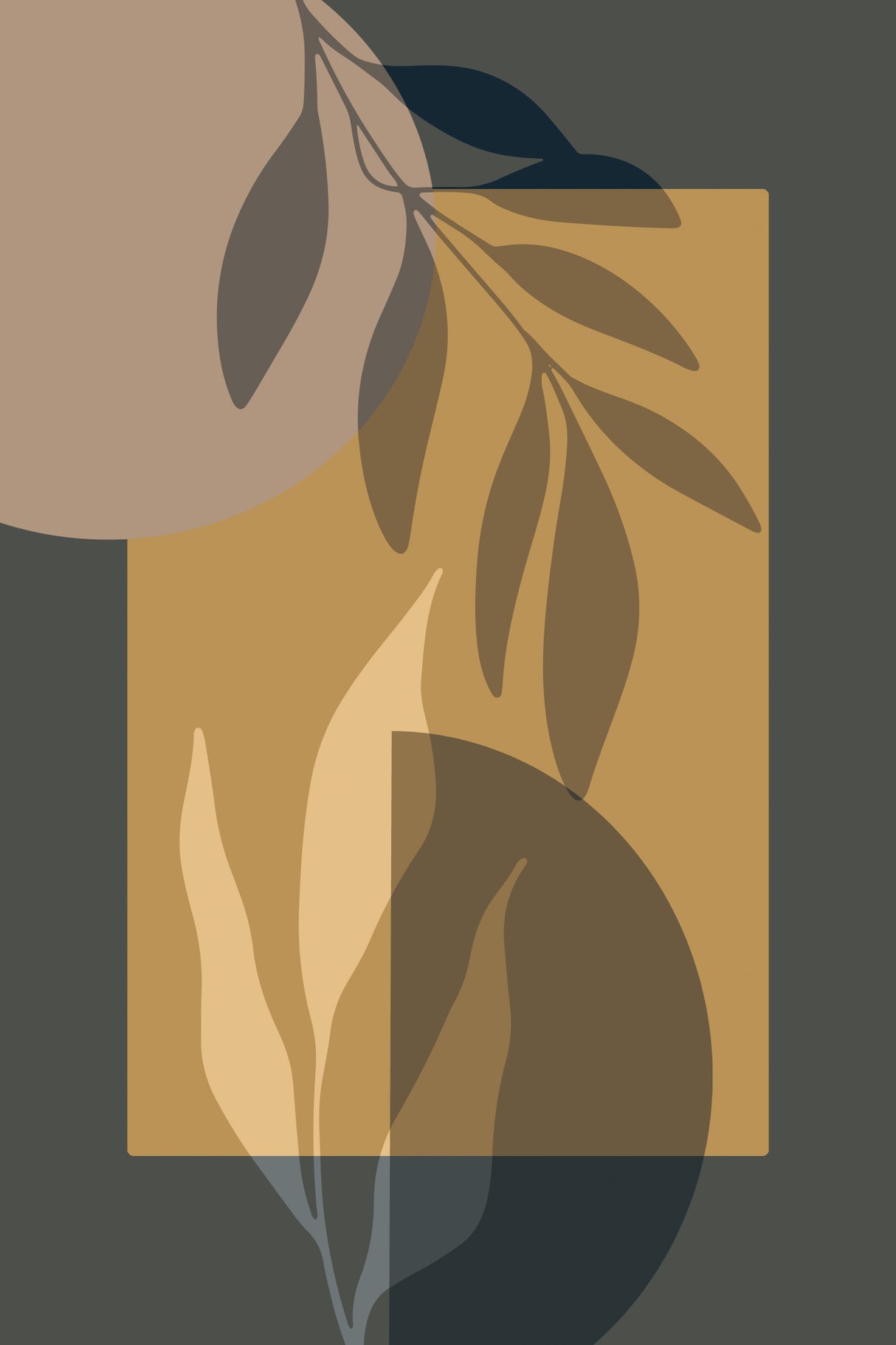 Natures Meets Geometry 2 Poster och Canvastavla