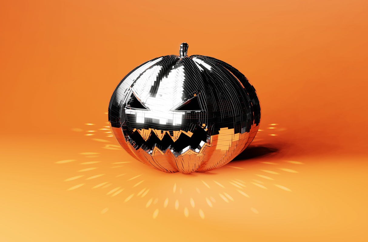 Disco Pumpkin Poster och Canvastavla