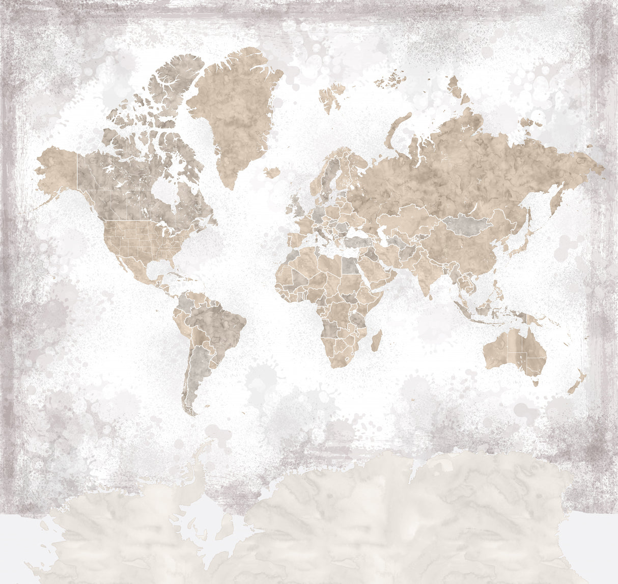 Kacia world map Poster och Canvastavla