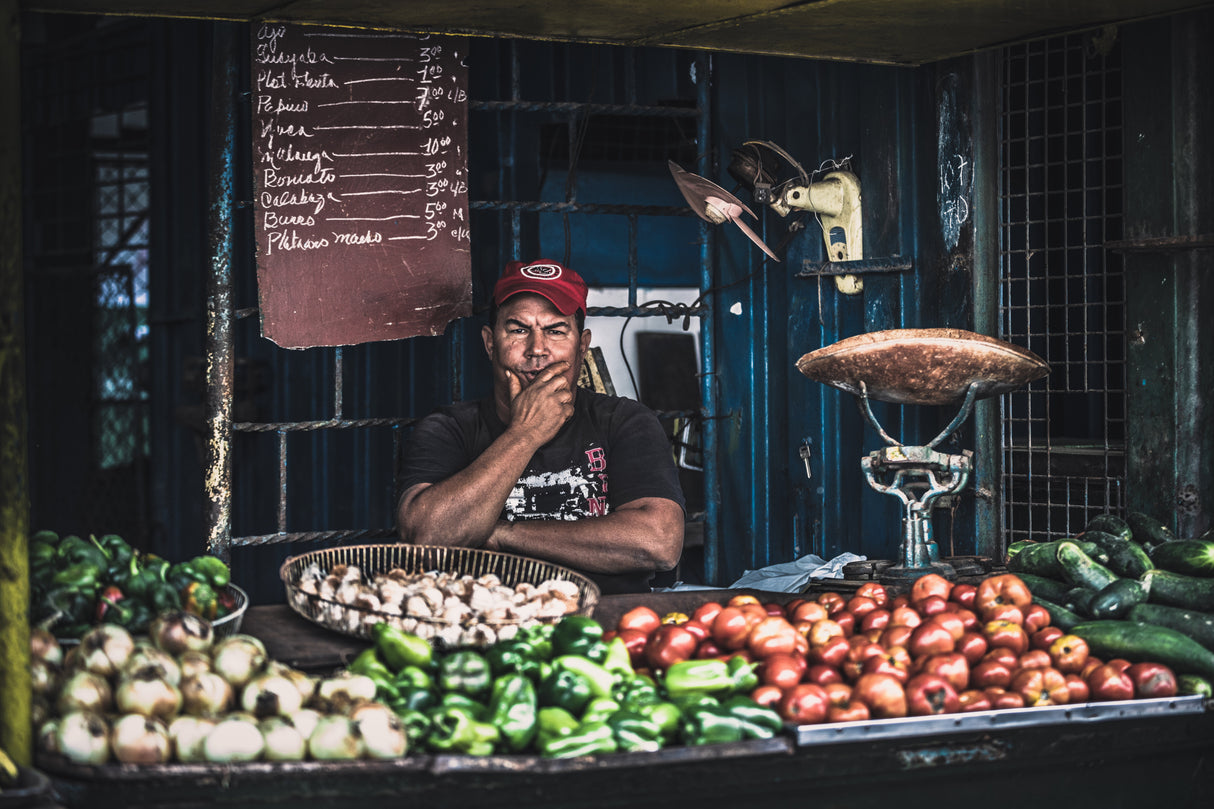 Cuban street market Poster och Canvastavla