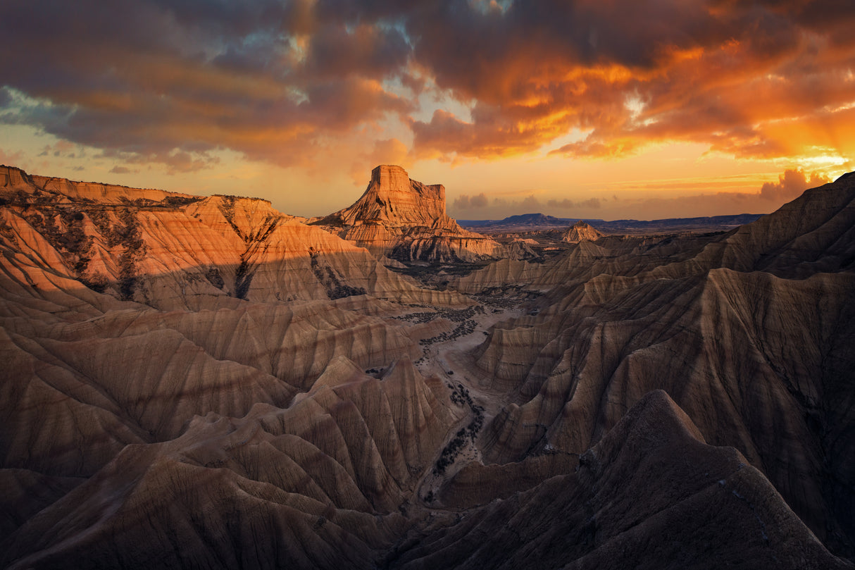 Badlands, Bardenas Reales Poster och Canvastavla