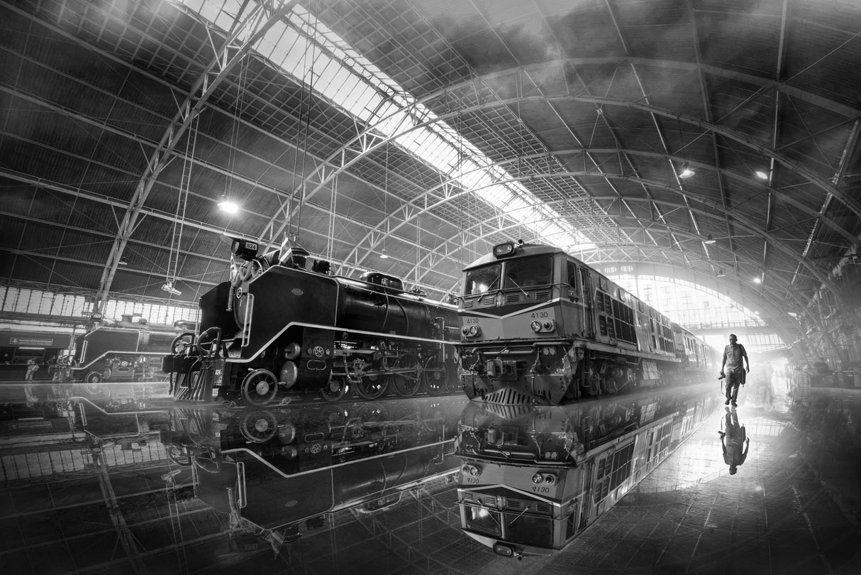 Hua Lamphong Railway Station Reflection Poster och Canvastavla