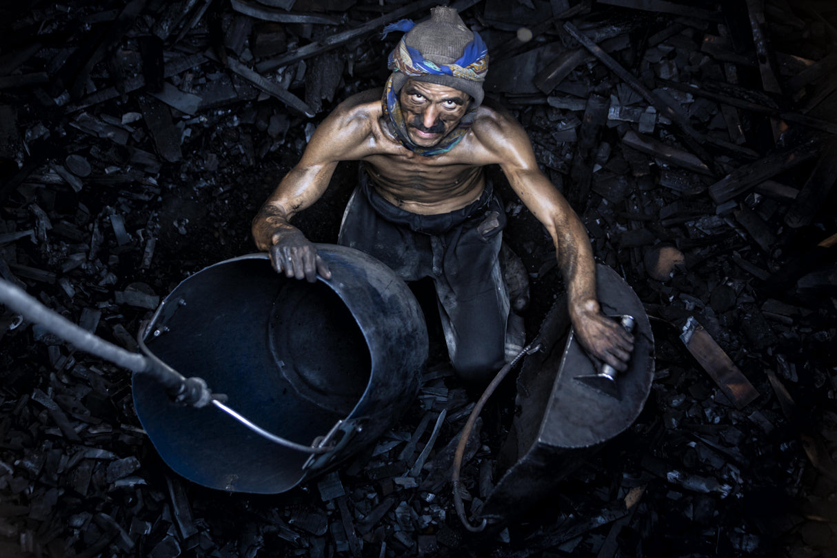 The coal worker Poster och Canvastavla