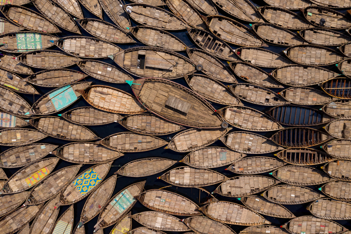 Wooden boats Poster och Canvastavla