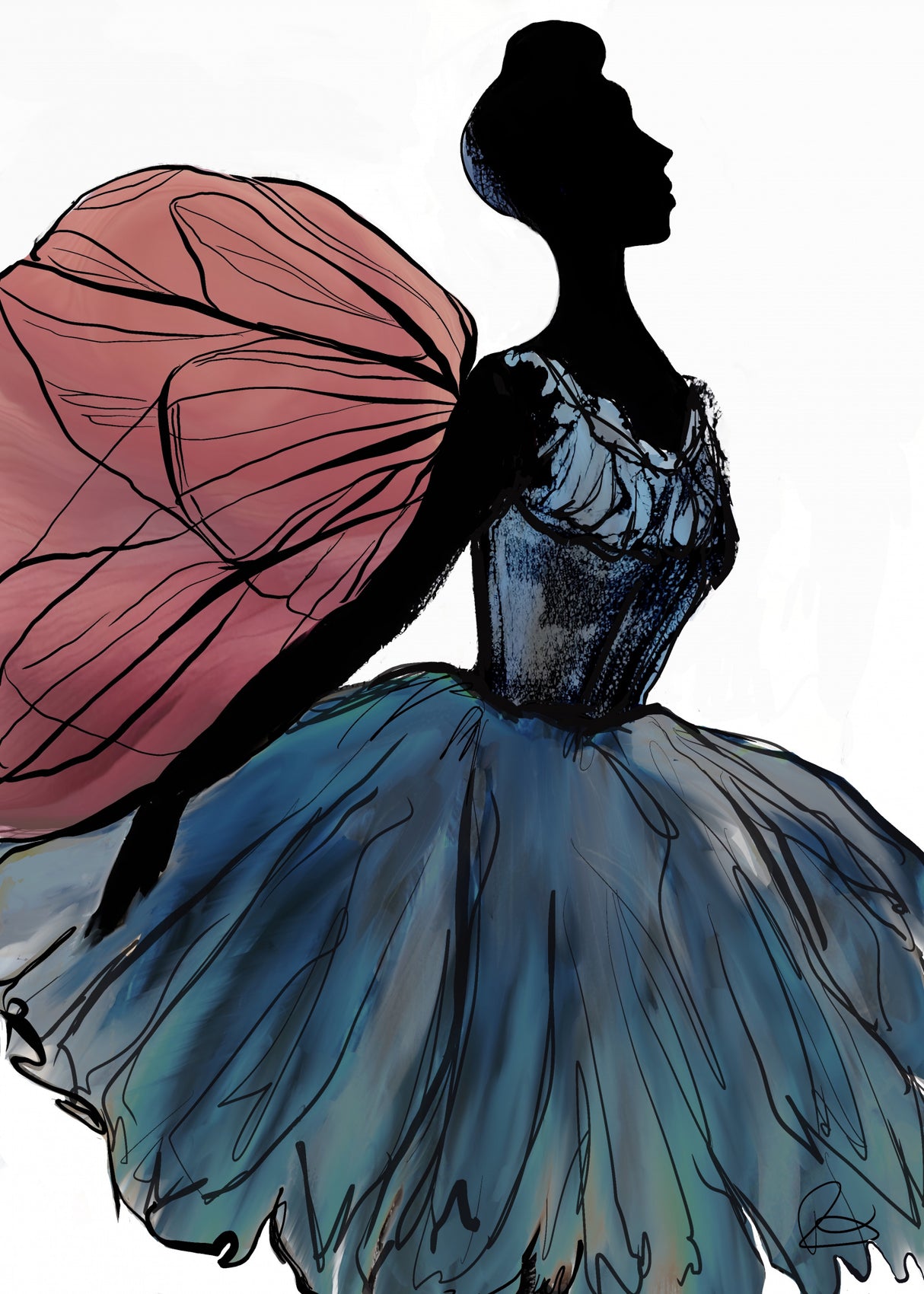 Winged Dancer Poster och Canvastavla