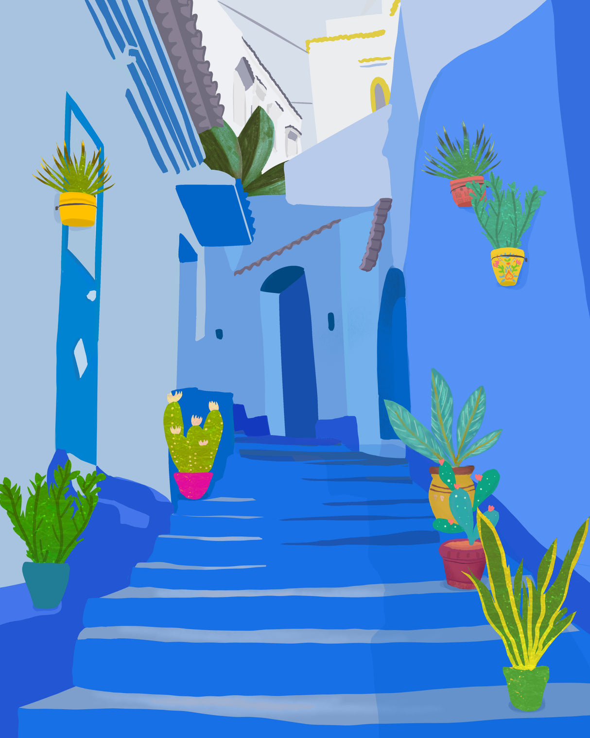 Blue city Poster och Canvastavla