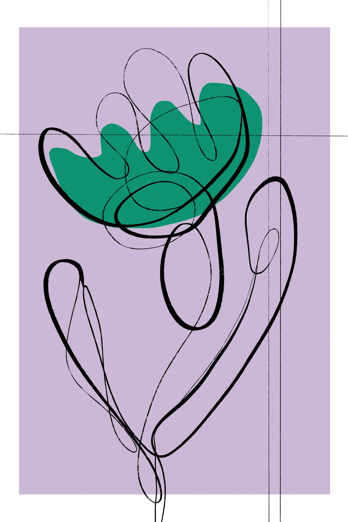 Geometris No 1 Poster och Canvastavla