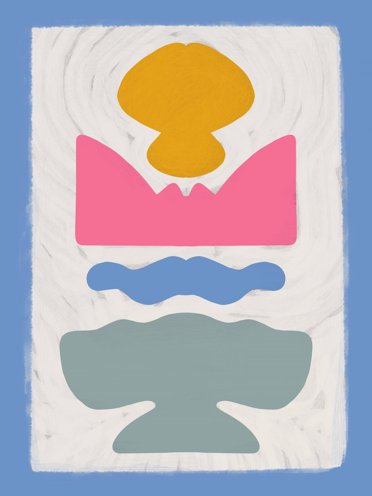 Pastel Cut Out Poster och Canvastavla