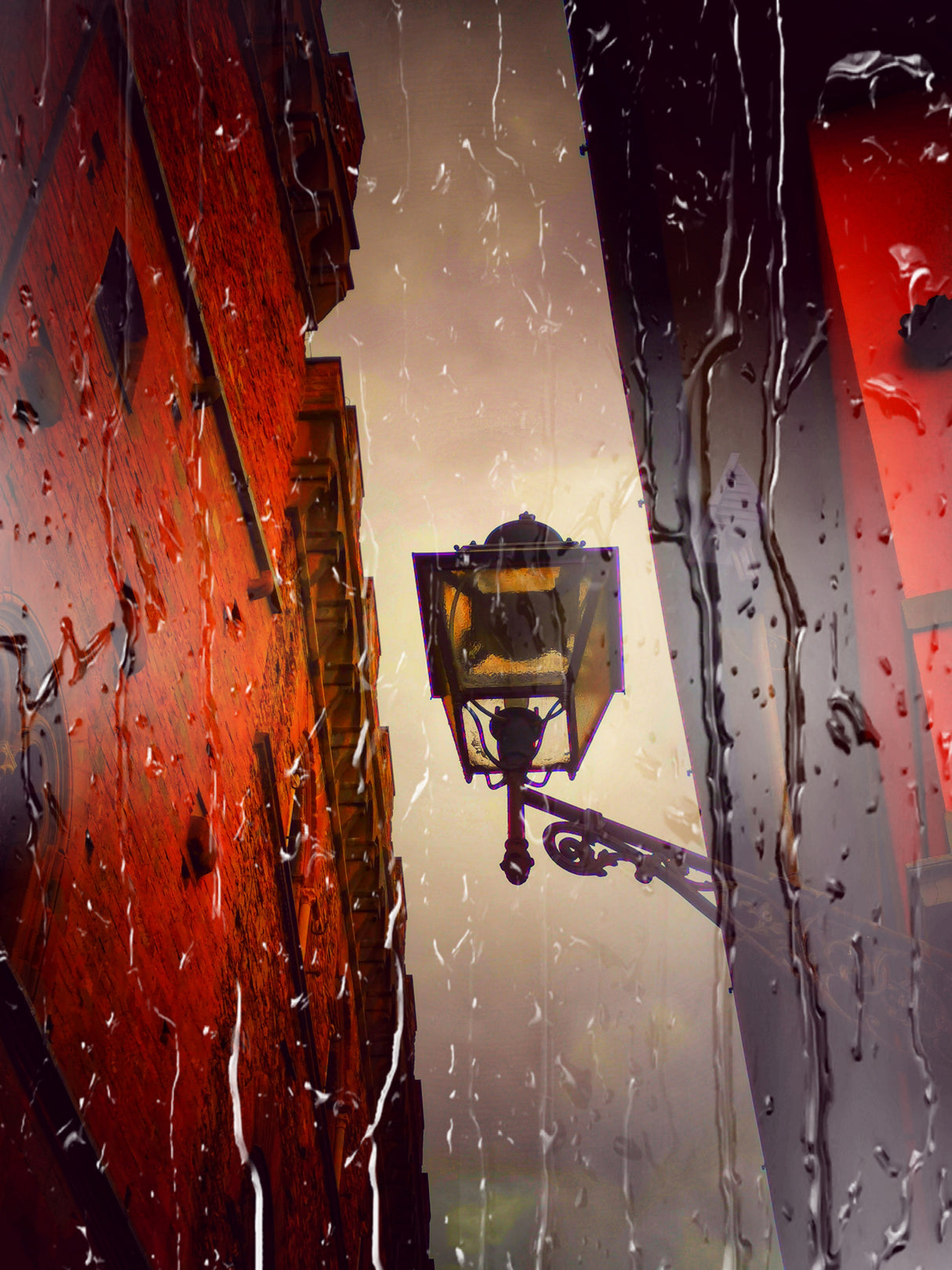 Street Light Poster och Canvastavla