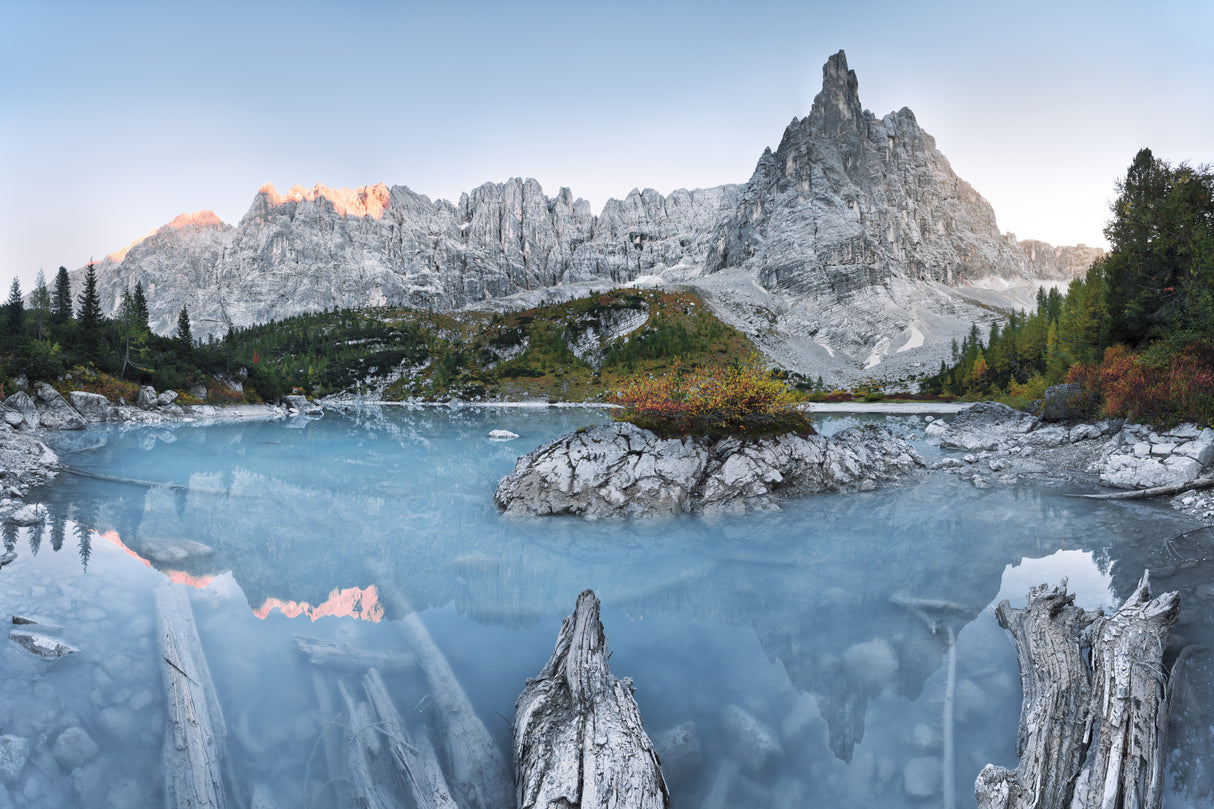 Blue Mountain Lake Poster och Canvastavla