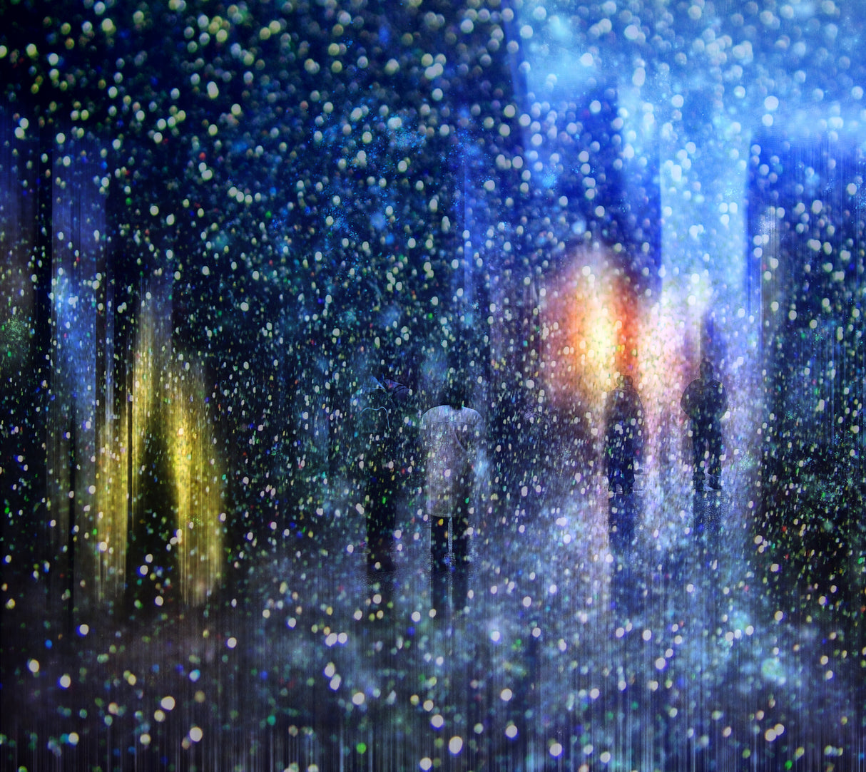 Glitter Street Poster och Canvastavla
