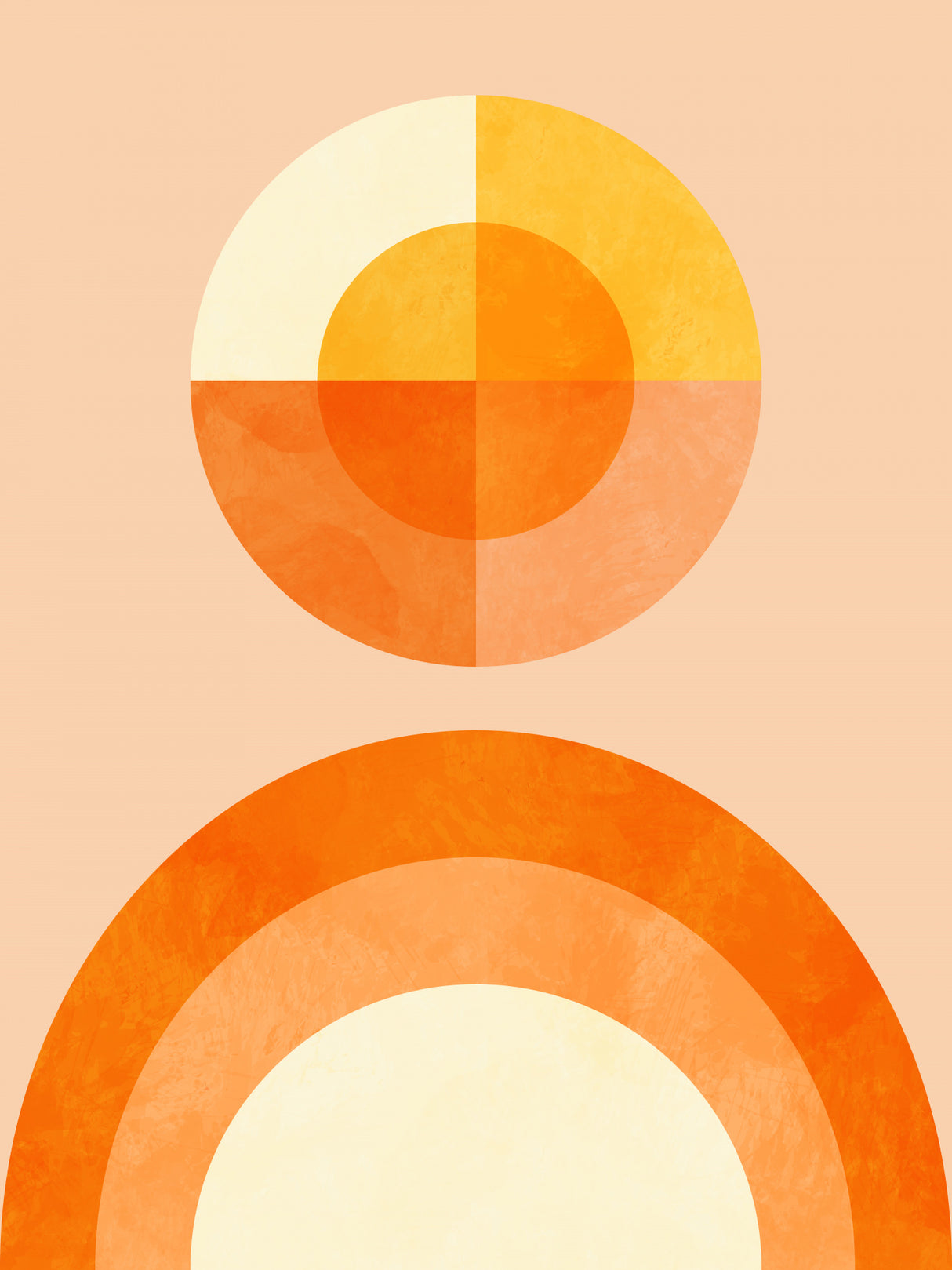 Spring Mid Rhapsody Orange 2 Poster och Canvastavla