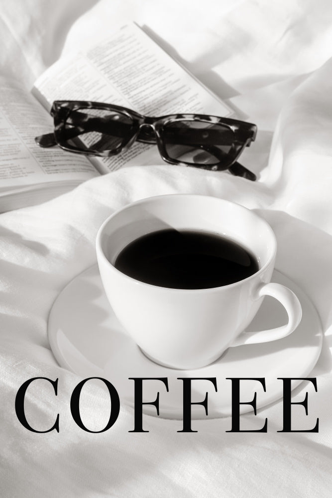 Coffee in Bed Poster Kitchen poster eller kökstavla
