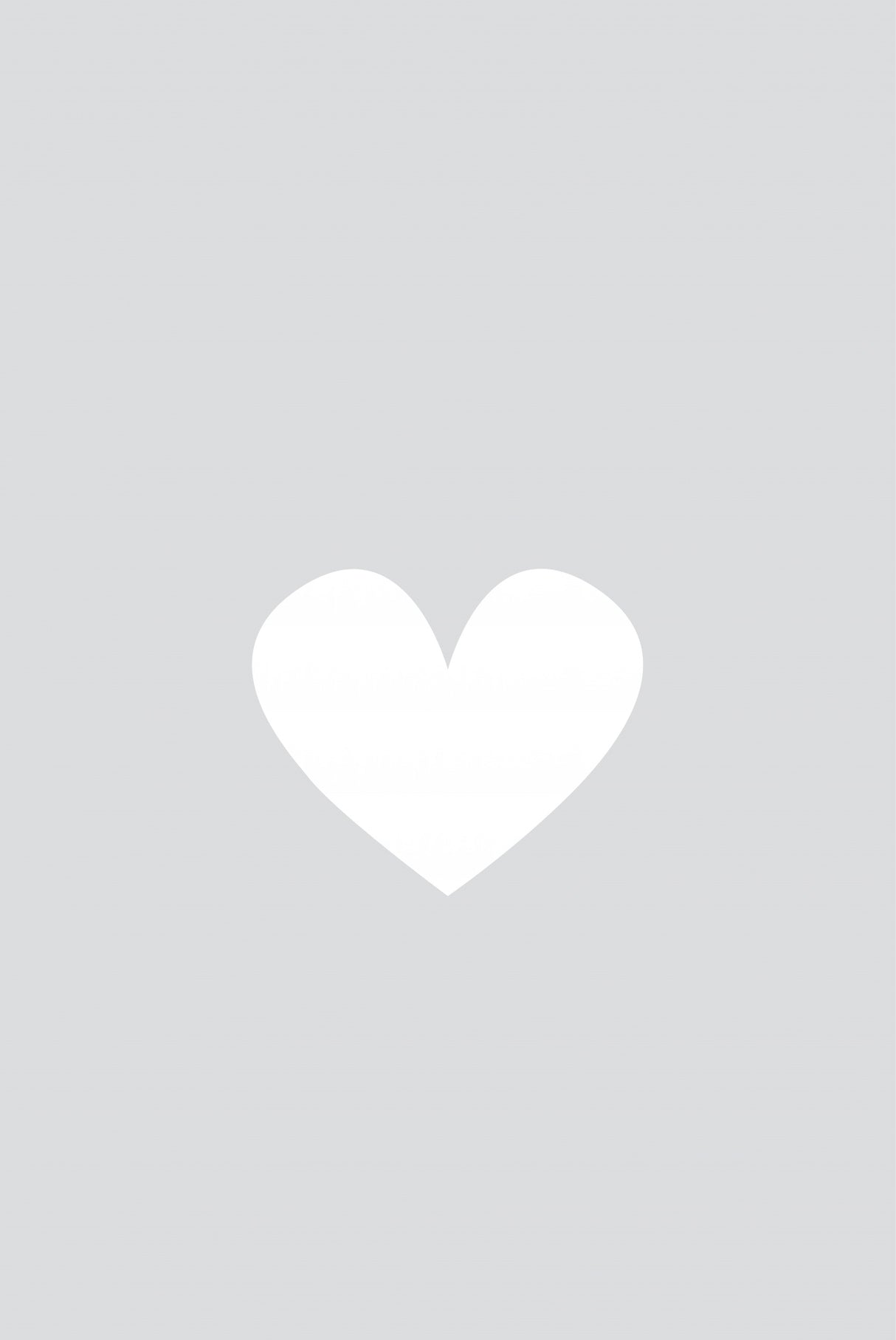 Little Heart Gray Poster och Canvastavla