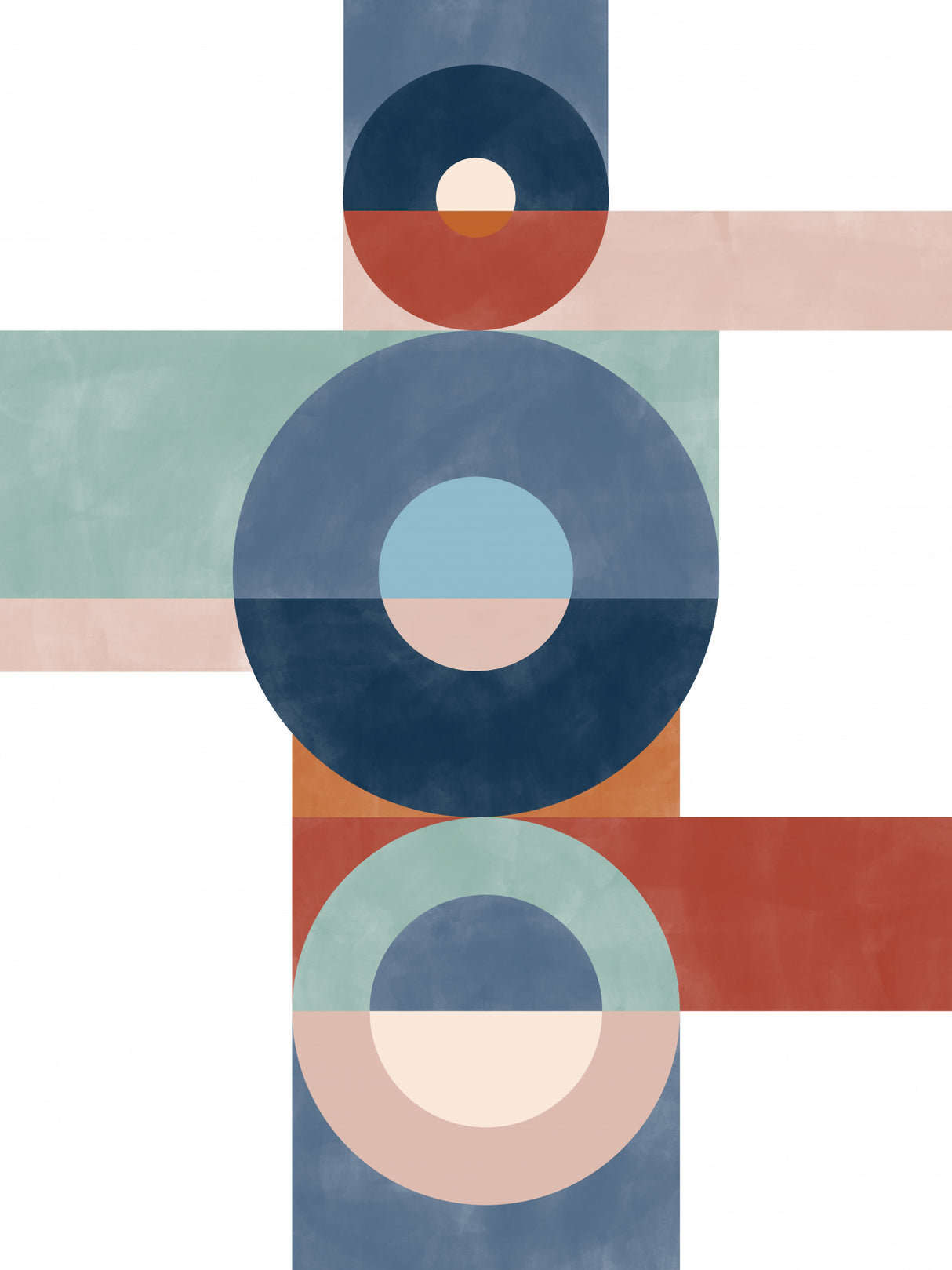 3x4 Aspectratiobluerust48 Poster och Canvastavla