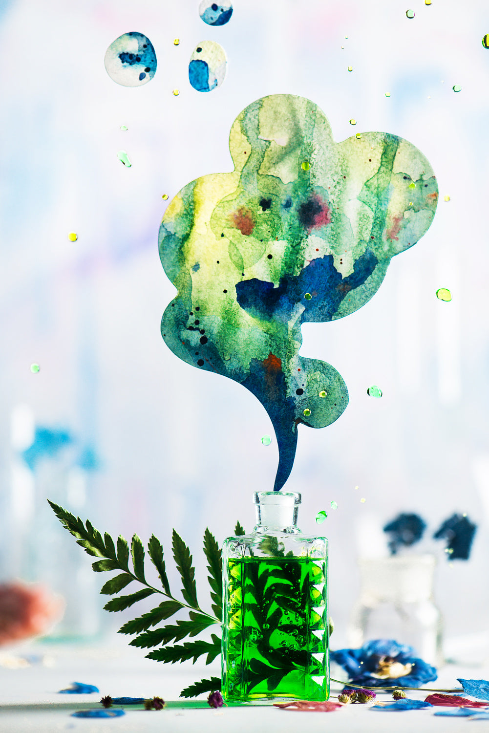 Summer Perfume (Green) Poster och Canvastavla