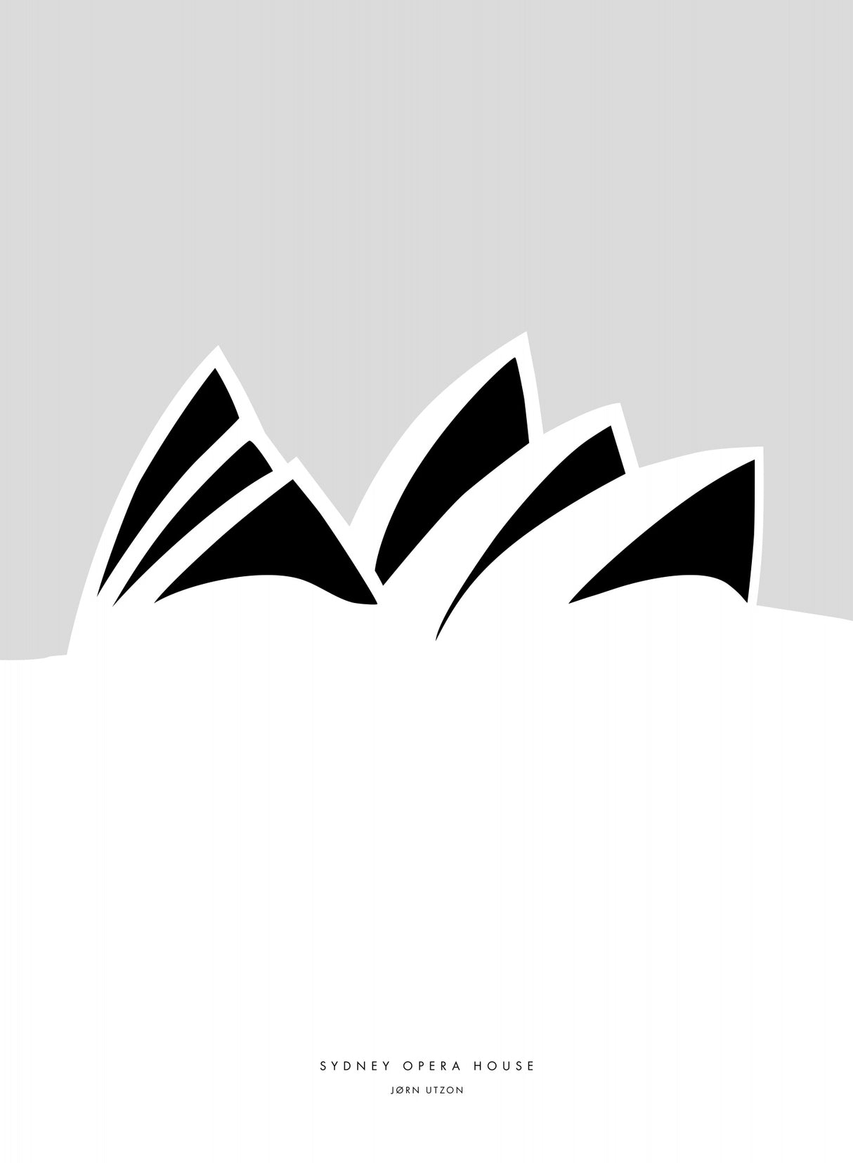 Minimal Sydney Opera House Poster och Canvastavla
