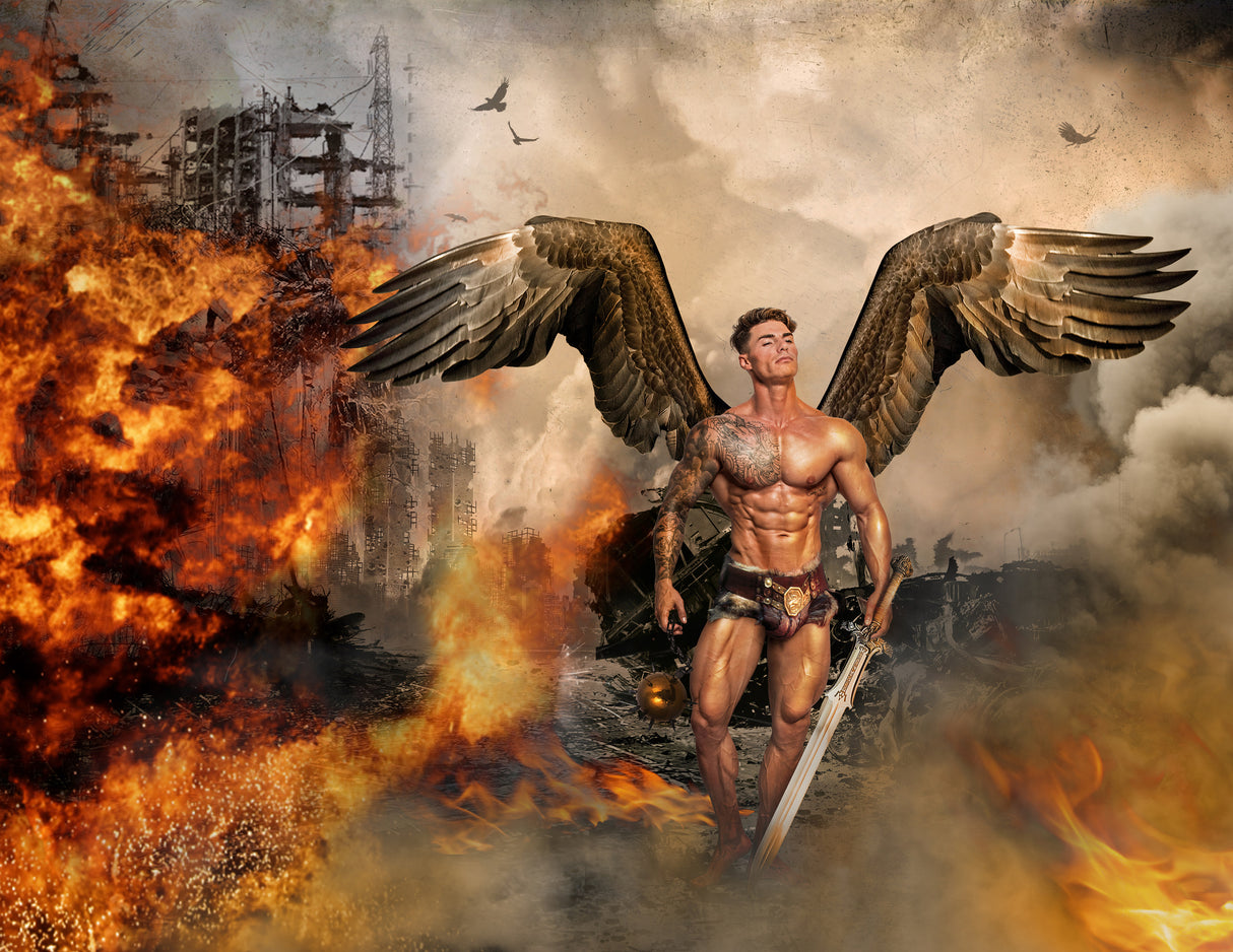 winged warrior Poster och Canvastavla