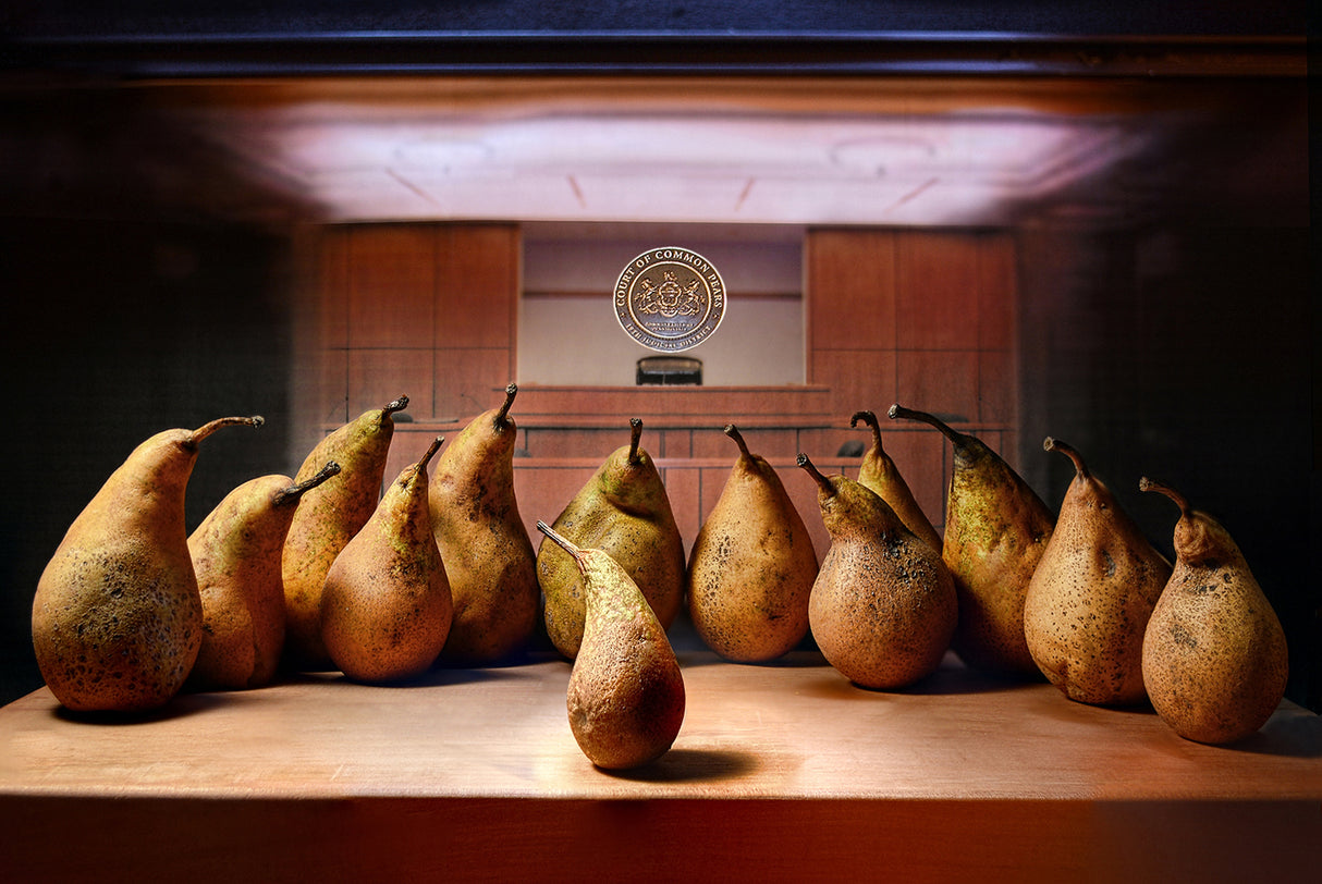 Judged By A Jury Of Your Pears Poster och Canvastavla