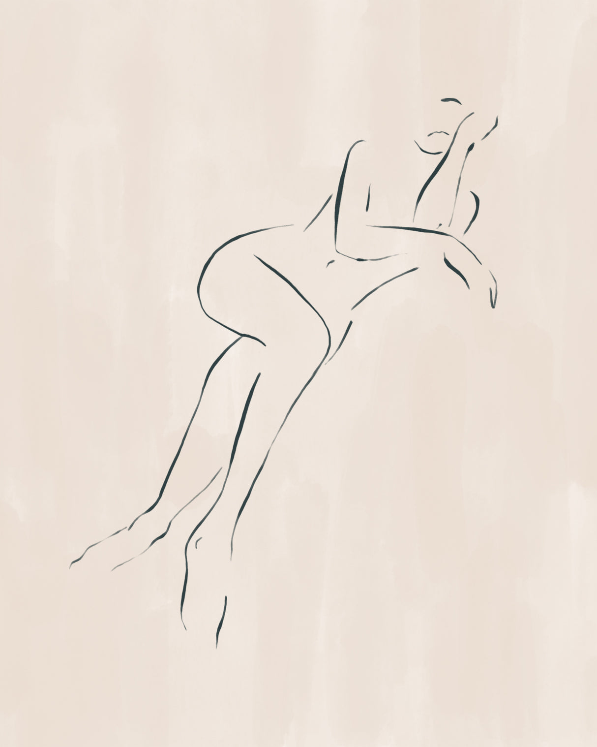 Casual Pose Poster och Canvastavla