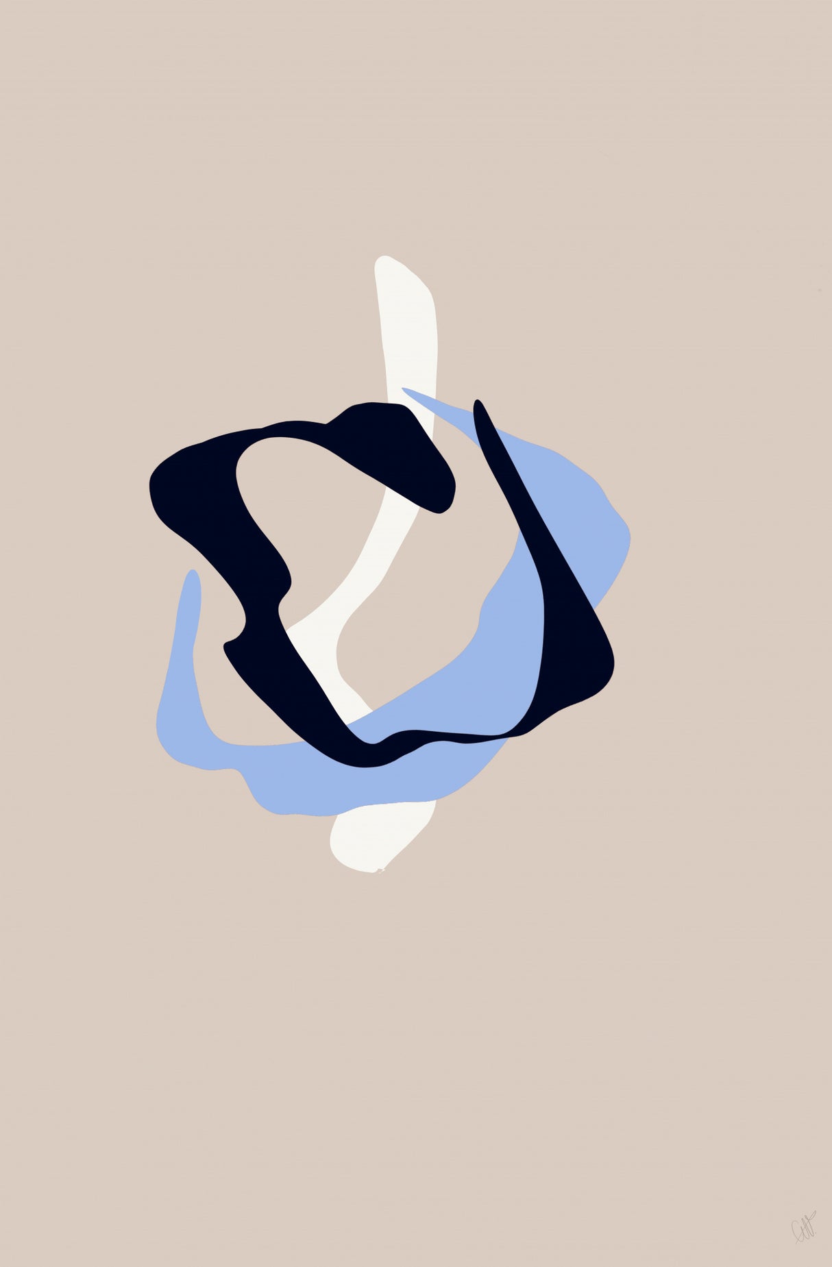 Scandi abstract 7 Poster och Canvastavla