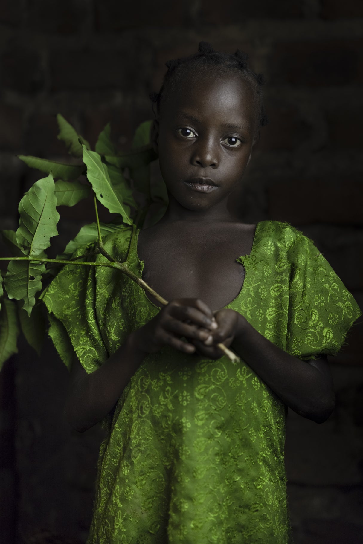 Girl Green Poster och Canvastavla