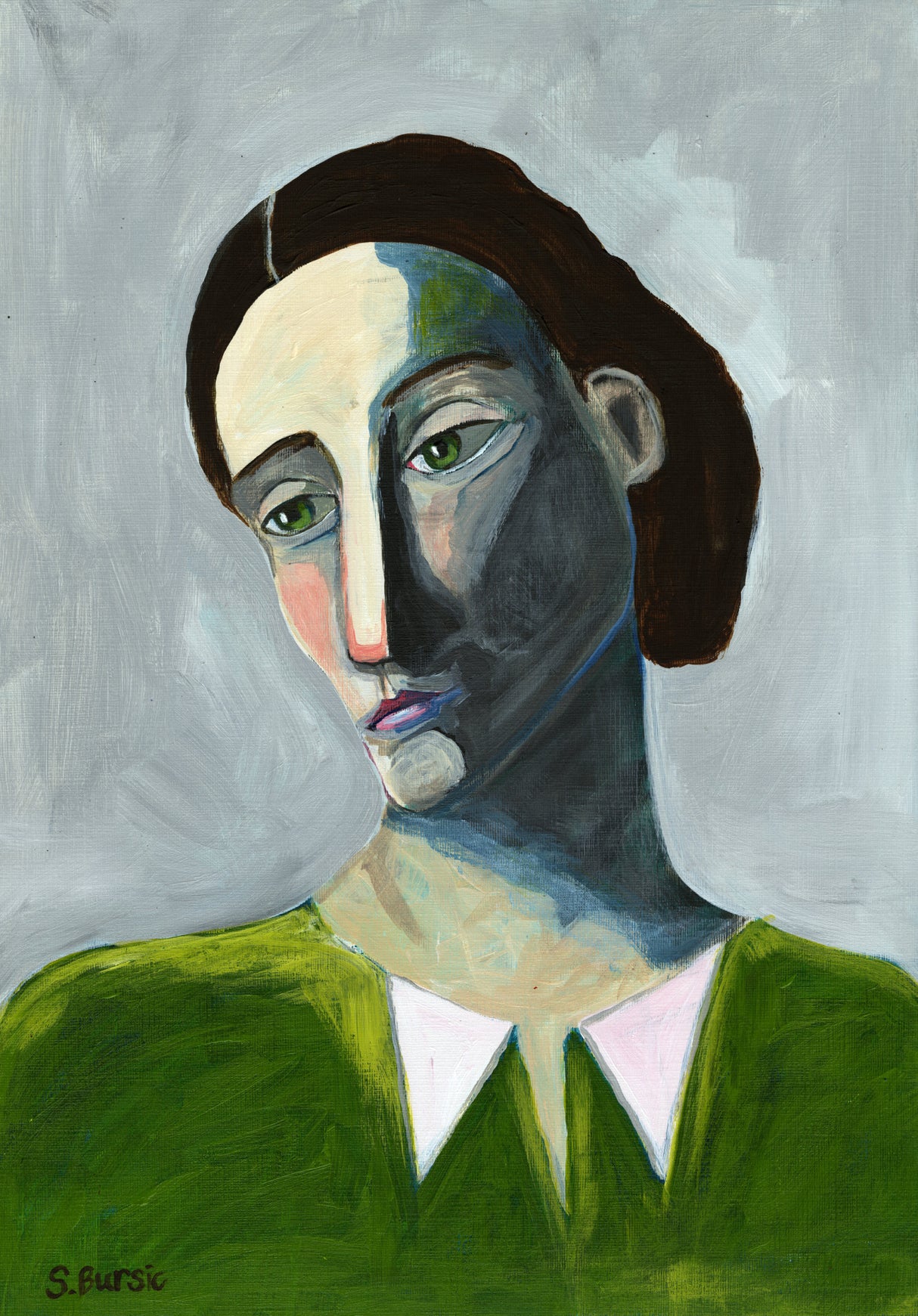 Waiting Woman Poster och Canvastavla