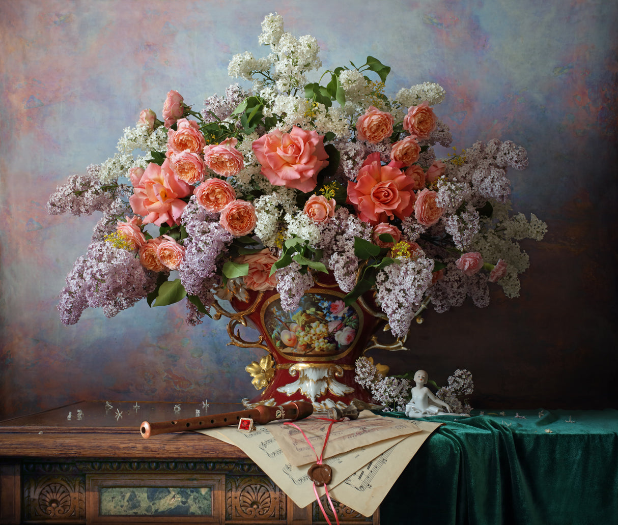 Still life with flowers Poster och Canvastavla