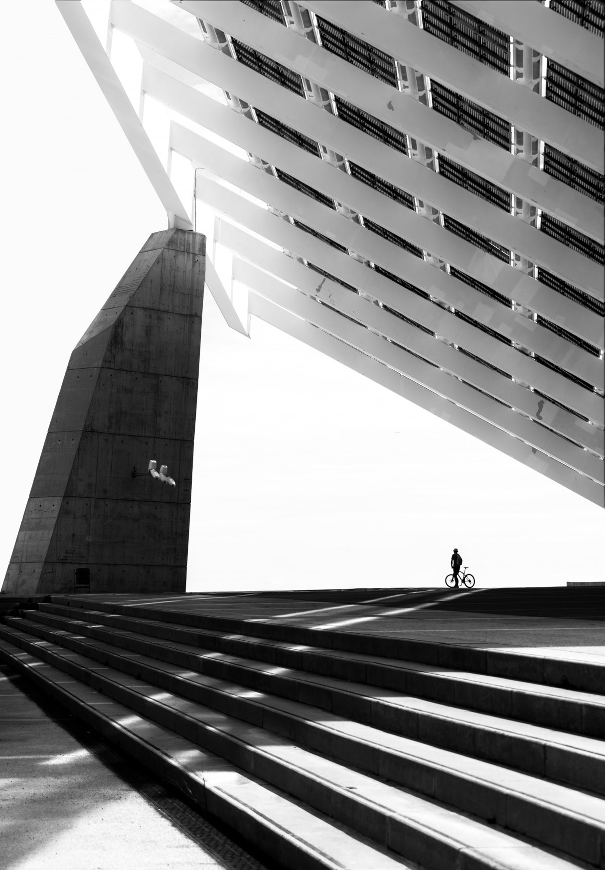 In the shadow of a solar power plant Poster och Canvastavla