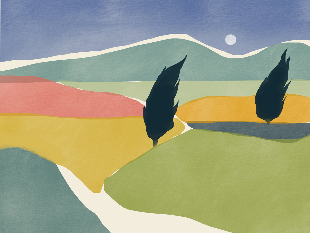 Windy Field Poster och Canvastavla